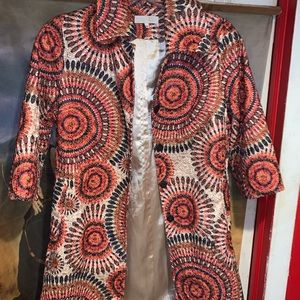 💥📌ANNA SUI Jacket Dress LovelyFabric & Print sz4